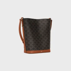 Sale Bucket in Triomphe canvas and calfskin Triomphe Canvas | Categories·Cross-Body Bags