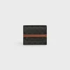 Outlet Business Card Holder in Triomphe Canvas and Lambskin Women Triomphe Canvas | Categories·Coin And Card Holders