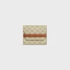 Best Business Card Holder in TRIOMPHE CANVAS AND LAMBSKIN Women Triomphe Canvas | Categories·Coin And Card Holders