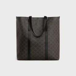 Outlet CABAS WITH BUCKLE in TRIOMPHE CANVAS AND CALFSKIN Triomphe Canvas | Categories·Tote Bags