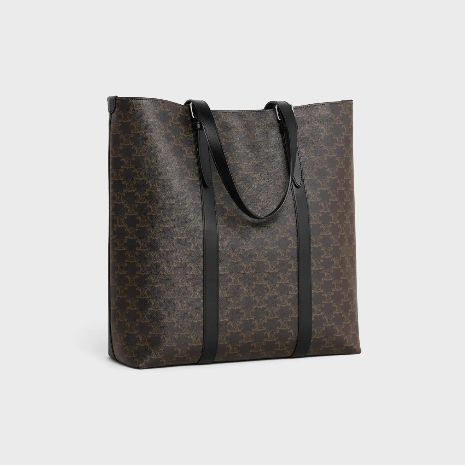 Outlet CABAS WITH BUCKLE in TRIOMPHE CANVAS AND CALFSKIN Triomphe Canvas | Categories·Tote Bags