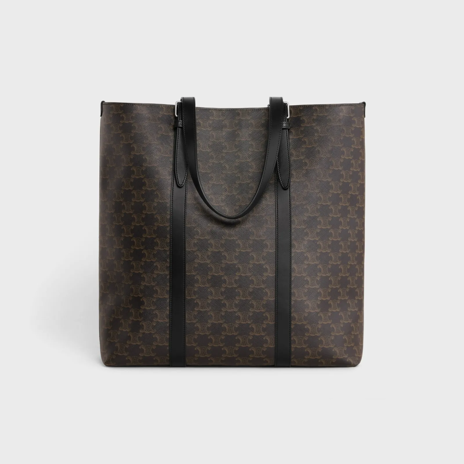 Outlet CABAS WITH BUCKLE in TRIOMPHE CANVAS AND CALFSKIN Triomphe Canvas | Categories·Tote Bags