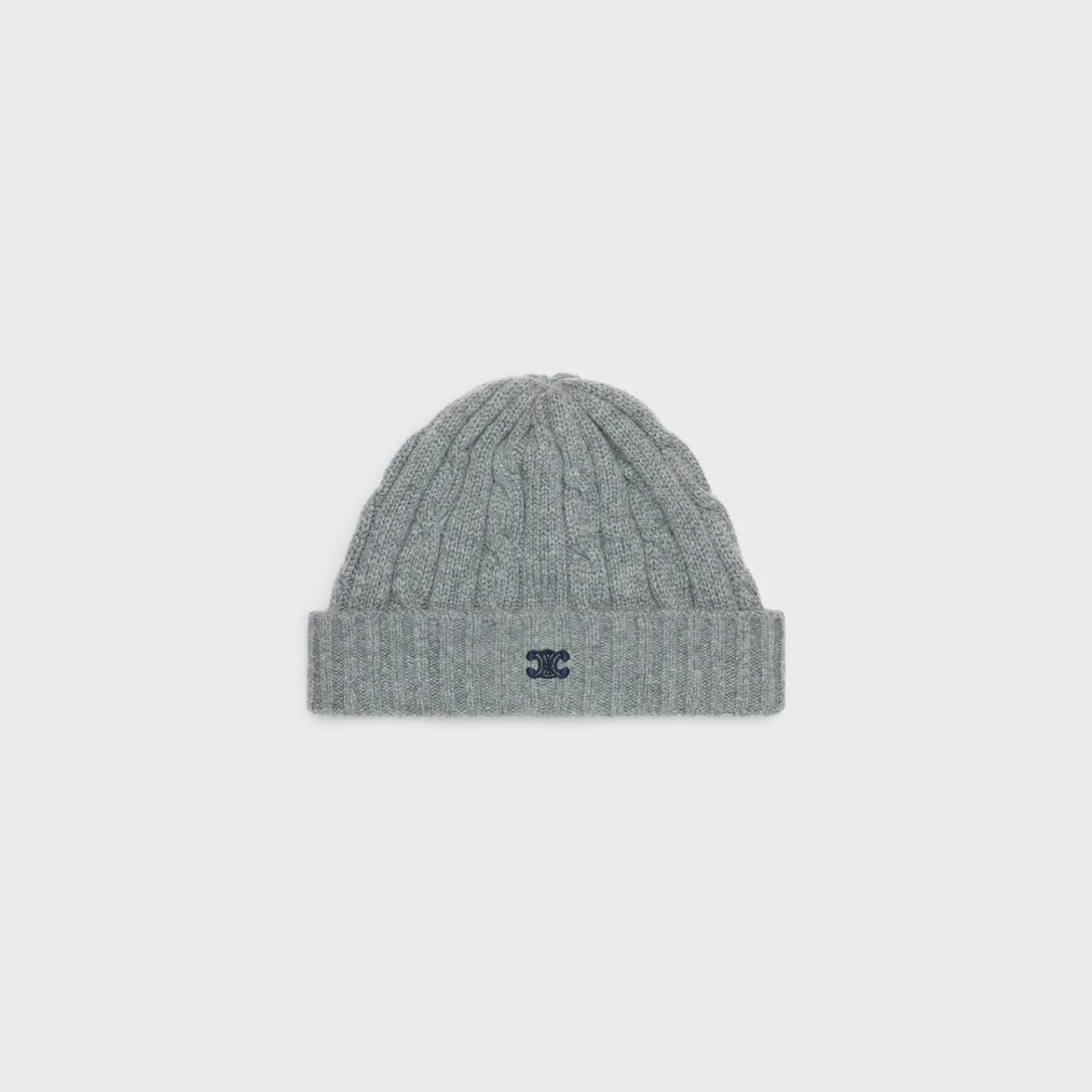 Best cable-knit triomphe beanie in cashmere Hats And Soft Accessories