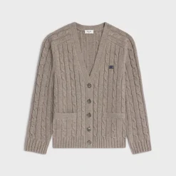 Discount cable-knit triomphe cardigan in cashmere Women Knitwear