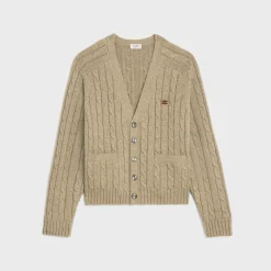 Sale cable-knit triomphe cardigan in cashmere Knitwear