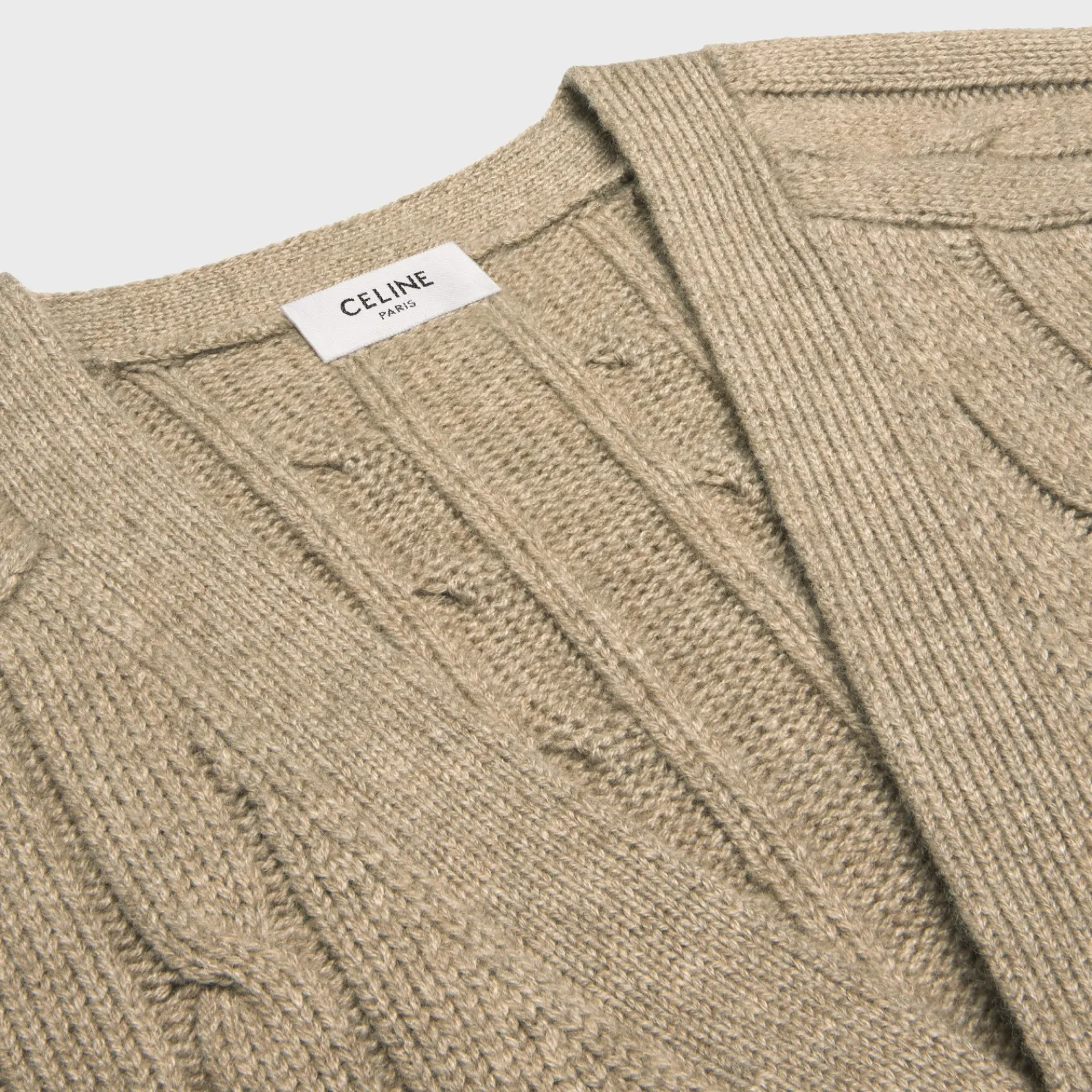 Sale cable-knit triomphe cardigan in cashmere Knitwear