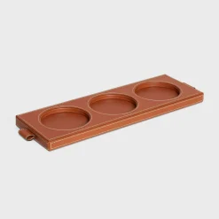 Sale CANDLE TRAY IN SMOOTH CALFSKIN Candles And Home Scents | Home