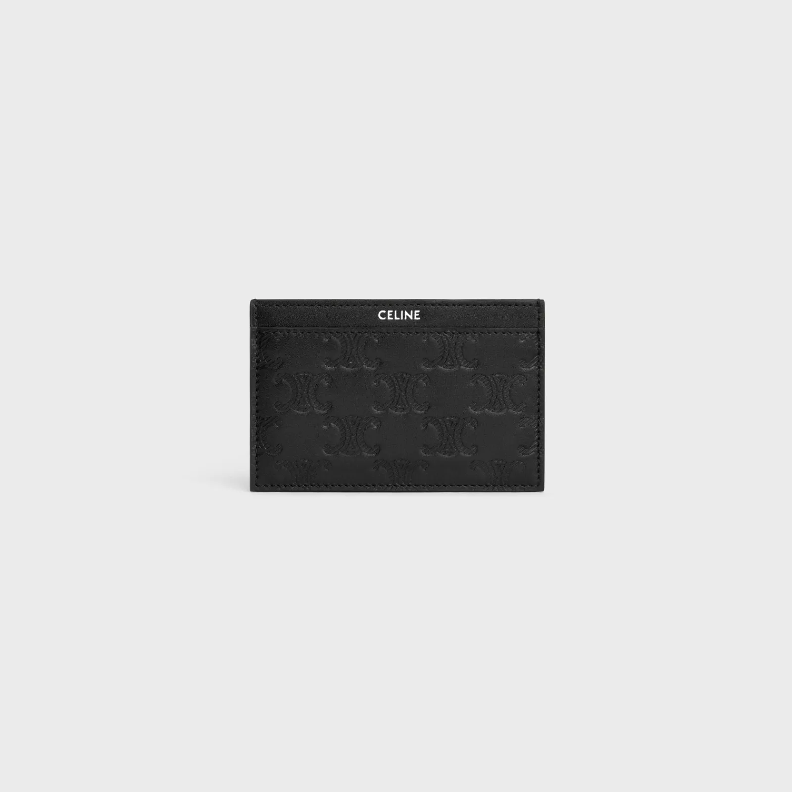 Clearance Card holder in Calfskin with triomphe embossed Essentials | Categories·Oin And Card Holders