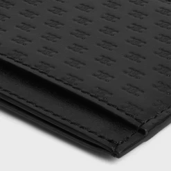 Sale Card holder in Calfskin with mini triomphe embossed Categories·Oin And Card Holders