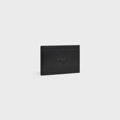 New Card holder in Satinated calfskin with triomphe embossed Essentials | Categories·Oin And Card Holders