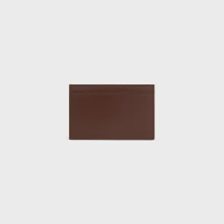 Online Card holder in Satinated calfskin with triomphe embossed Categories·Oin And Card Holders