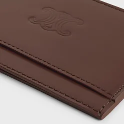Online Card holder in Satinated calfskin with triomphe embossed Categories·Oin And Card Holders