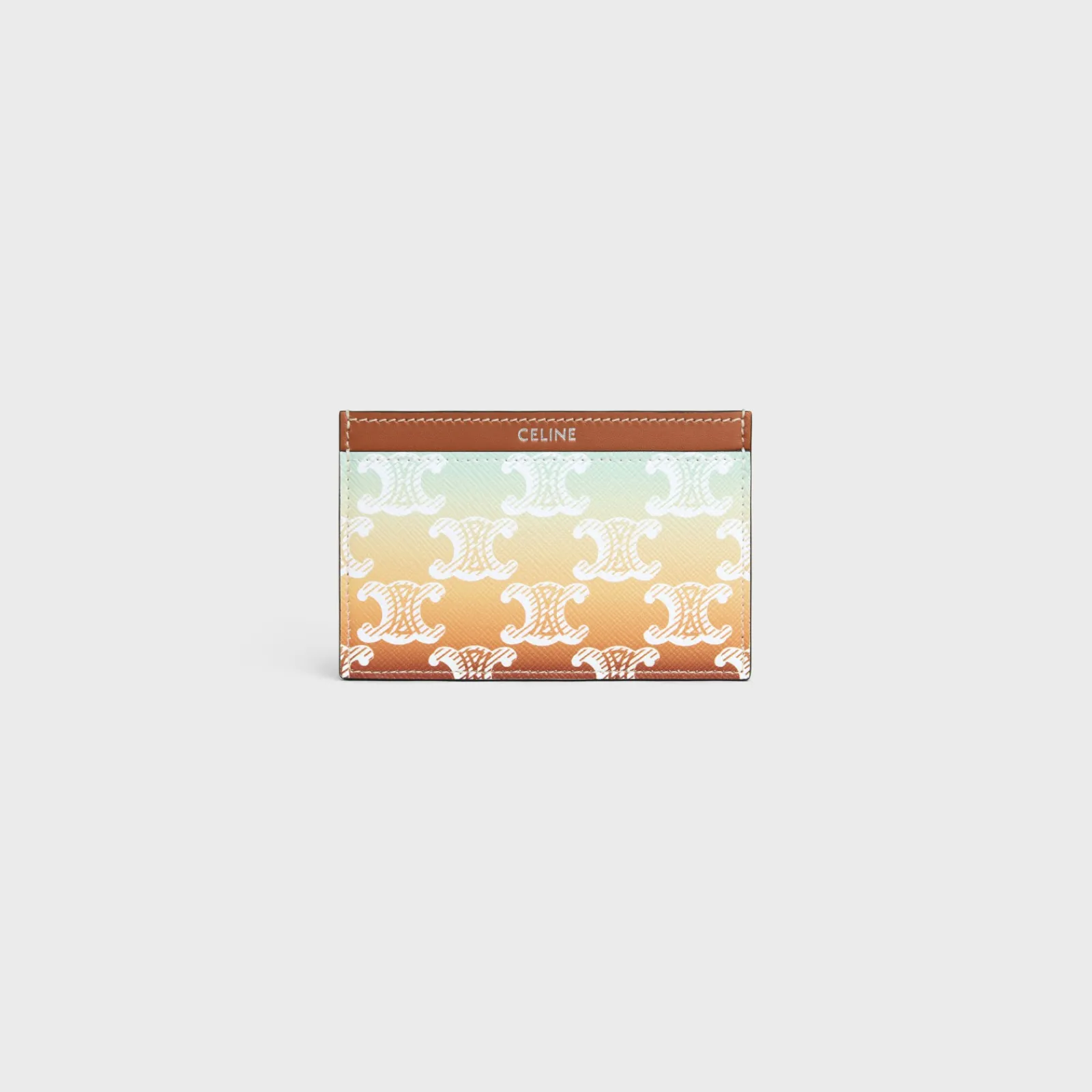 Best Card holder in TRIOMPHE CANVAS SUNSET AND CALFSKIN Triomphe Canvas | Categories·Oin And Card Holders
