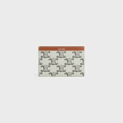 Online Card holder in Triomphe canvas AND calfskin Triomphe Canvas | Essentials