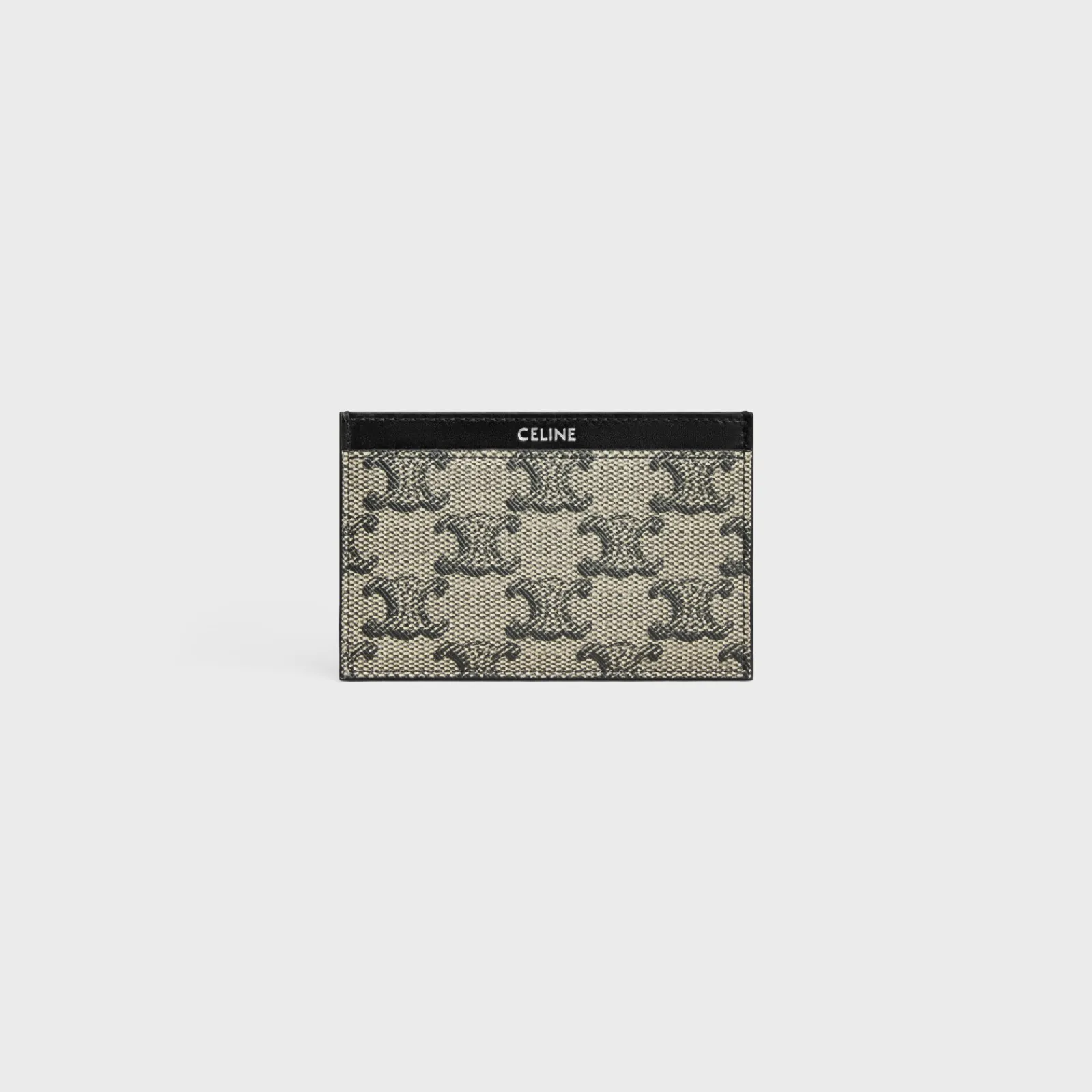 Outlet Card holder in TRIOMPHE CANVAS AND CALFSKIN Triomphe Canvas | Categories·Oin And Card Holders