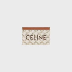 Fashion Card holder in Triomphe canvas with Print Women Triomphe Canvas | More Lines·Essentials
