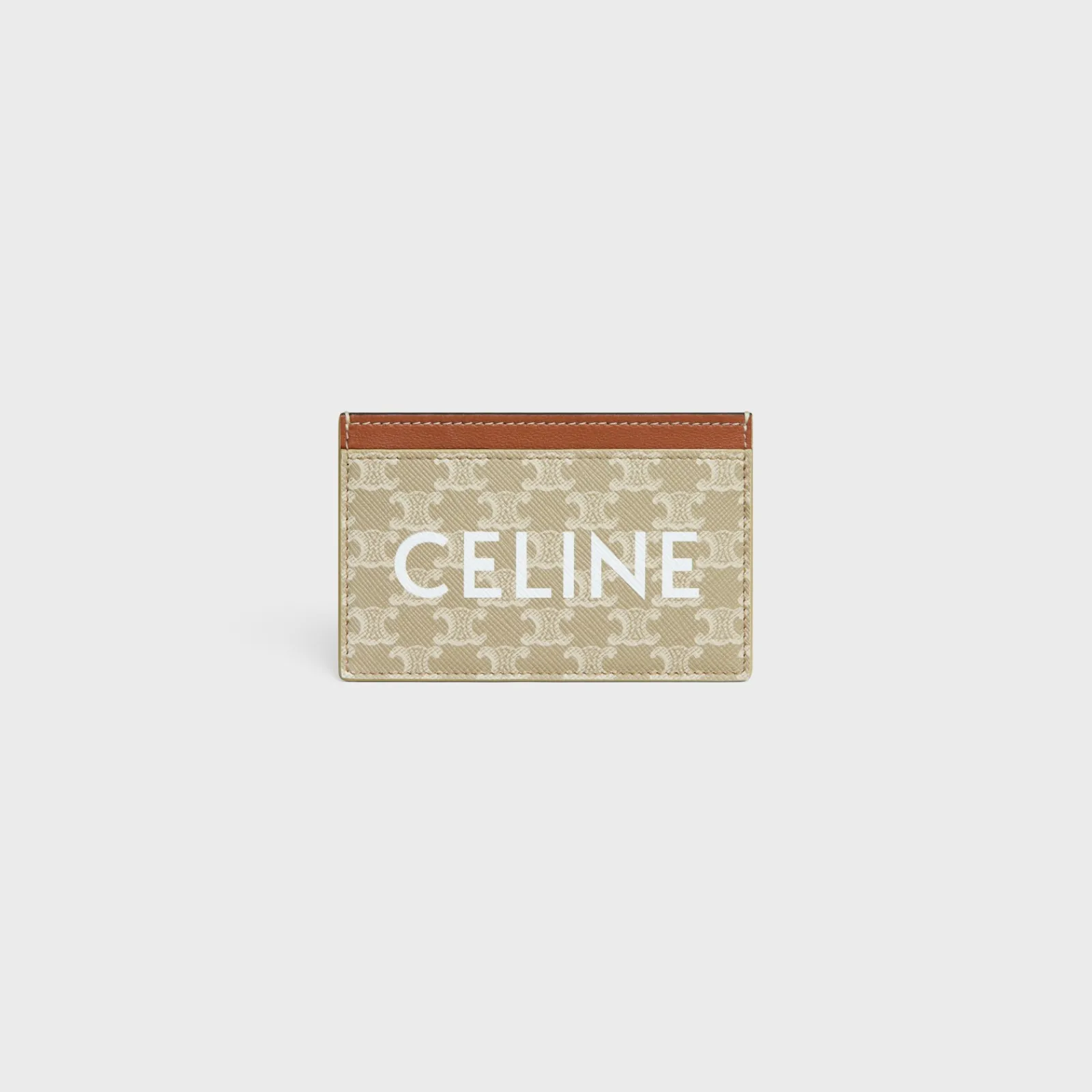 Clearance Card holder in TRIOMPHE CANVAS WITH PRINT Women Triomphe Canvas | More Lines·Essentials
