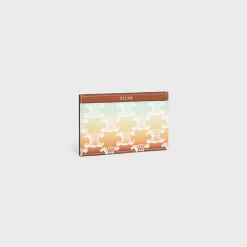 Best Card holder in TRIOMPHE CANVAS SUNSET AND CALFSKIN Triomphe Canvas | Categories·Oin And Card Holders