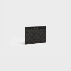 Sale Card holder in Triomphe Canvas and calfskin Triomphe Canvas | Essentials