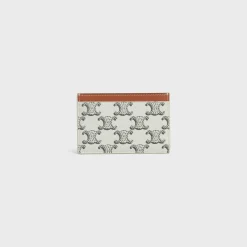 Online Card holder in Triomphe canvas AND calfskin Triomphe Canvas | Essentials