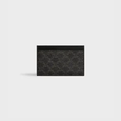 Sale Card holder in Triomphe Canvas and calfskin Triomphe Canvas | Essentials