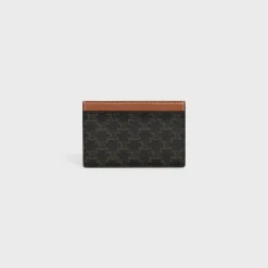 Best Card holder in Triomphe canvas with Print Women Triomphe Canvas | More Lines·Essentials