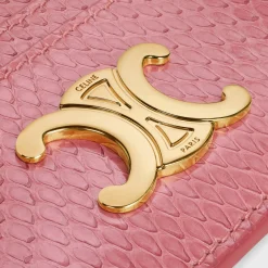 Outlet CARD HOLDER TRIOMPHE in PYTHON Women Triomphe | Categories·Coin And Card Holders