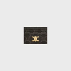 Discount CARD HOLDER TRIOMPHE in Triomphe Canvas Women Triomphe Canvas | Categories·Coin And Card Holders