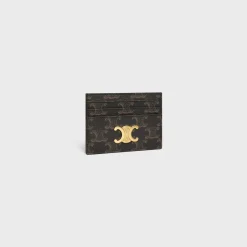 Discount CARD HOLDER TRIOMPHE in Triomphe Canvas Women Triomphe Canvas | Categories·Coin And Card Holders