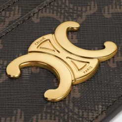 Discount CARD HOLDER TRIOMPHE in Triomphe Canvas Women Triomphe Canvas | Categories·Coin And Card Holders