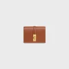 Discount 16 CARD HOLDER WITH FLAP in SHINY CALFSKIN Women 16 | Categories·Coin And Card Holders