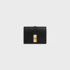 Online 16 CARD HOLDER WITH FLAP in SHINY CALFSKIN Women 16 | Categories·Coin And Card Holders