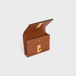 Discount 16 CARD HOLDER WITH FLAP in SHINY CALFSKIN Women 16 | Categories·Coin And Card Holders