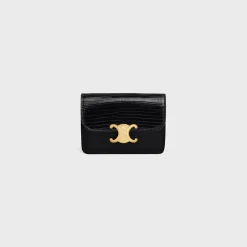 Best CARD HOLDER WITH FLAP TRIOMPHE in lizard Women Triomphe | Categories·Coin And Card Holders