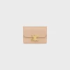 New CARD HOLDER WITH FLAP TRIOMPHE in Shiny calfskin Women Triomphe | Categories·Coin And Card Holders