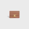 Fashion CARD HOLDER WITH FLAP TRIOMPHE in Shiny calfskin Women Triomphe | Categories·Coin And Card Holders