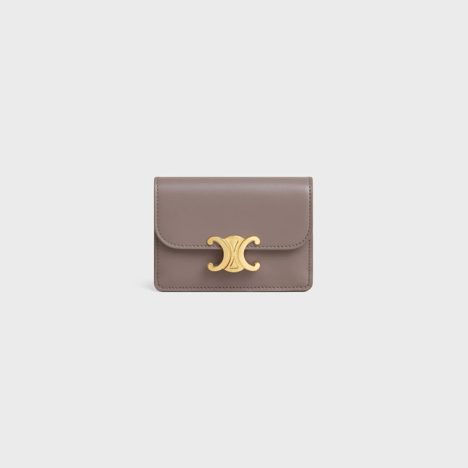 Sale CARD HOLDER WITH FLAP TRIOMPHE in Shiny calfskin Women Triomphe | Categories·Coin And Card Holders