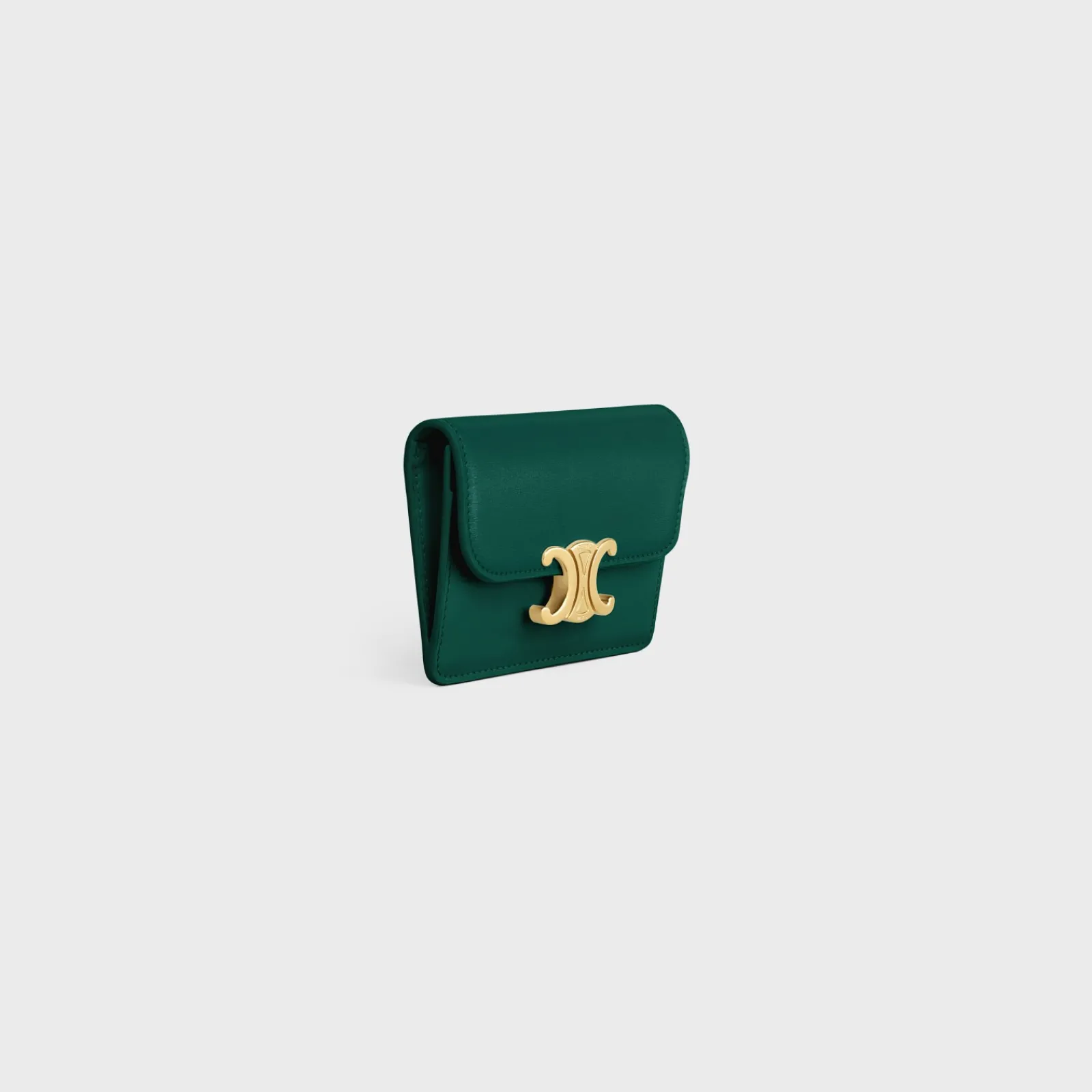 Discount CARD HOLDER WITH FLAP TRIOMPHE in Shiny calfskin Women Triomphe | Categories·Coin And Card Holders