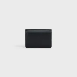 New CARD HOLDER WITH FLAP TRIOMPHE in Shiny calfskin Women Triomphe | Categories·Coin And Card Holders