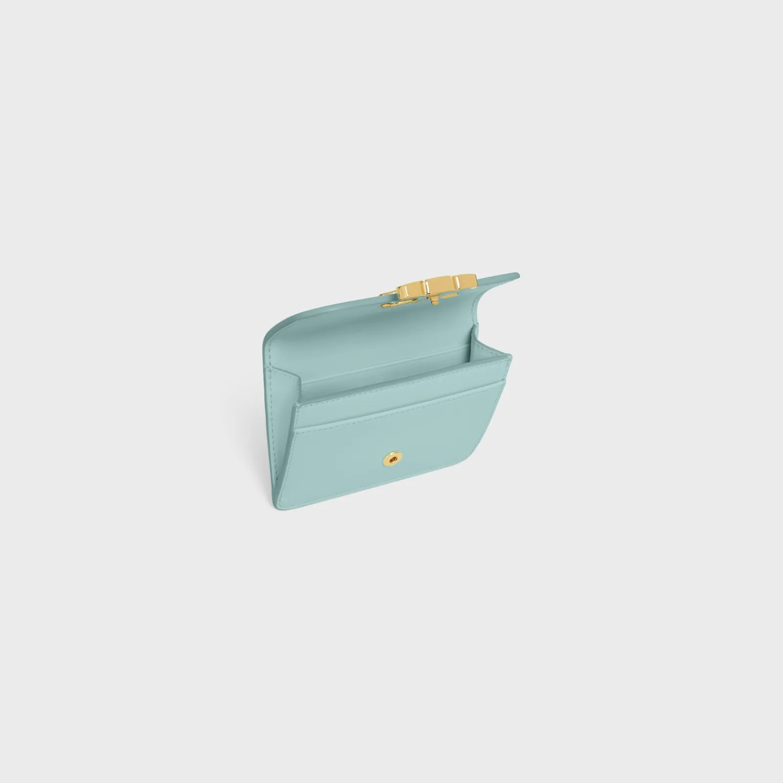 Online CARD HOLDER WITH FLAP TRIOMPHE in Shiny calfskin Women Triomphe | Categories·Coin And Card Holders