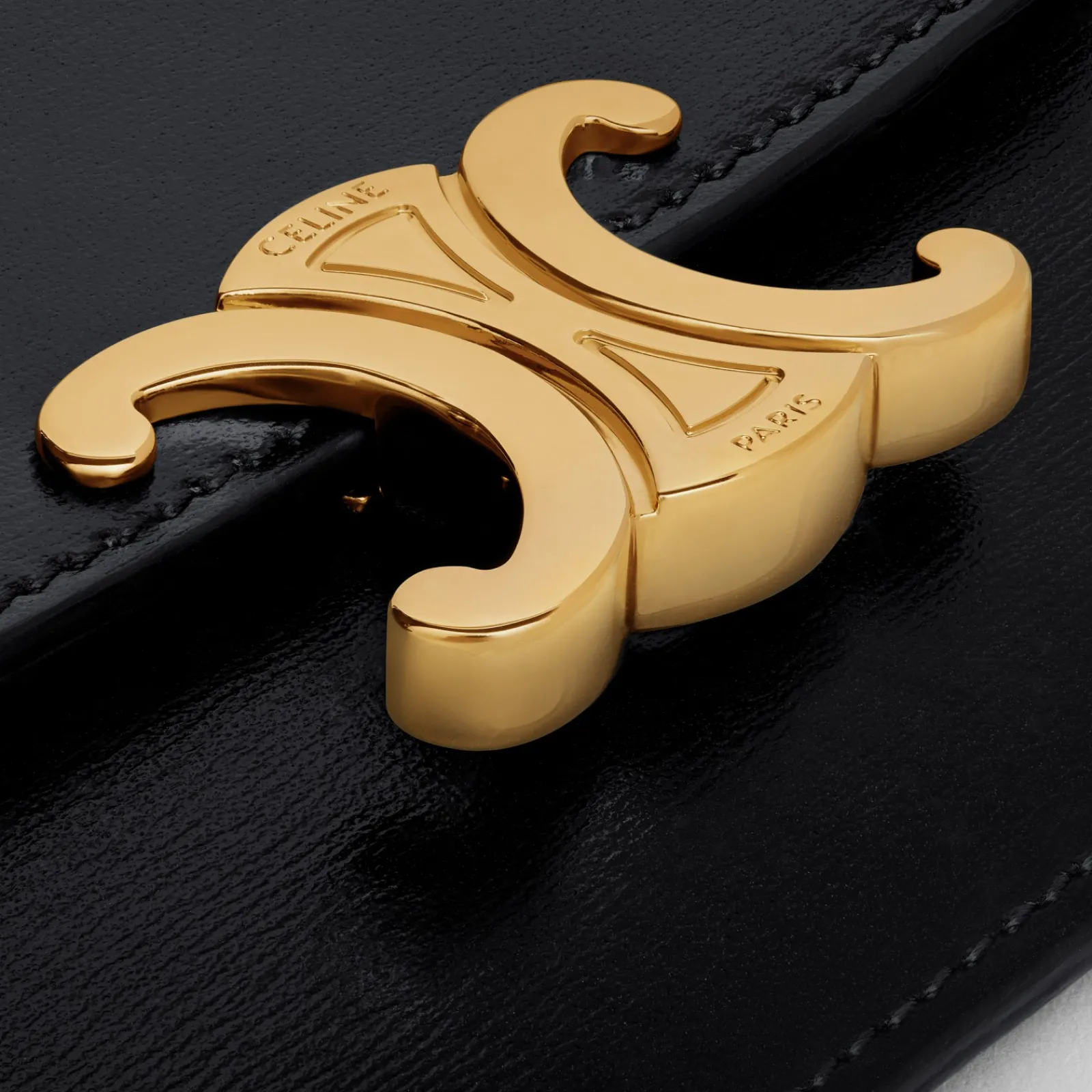 New CARD HOLDER WITH FLAP TRIOMPHE in Shiny calfskin Women Triomphe | Categories·Coin And Card Holders