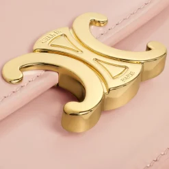 Hot CARD HOLDER WITH FLAP TRIOMPHE in PATENT CALFSKIN Women Triomphe | Categories·Coin And Card Holders