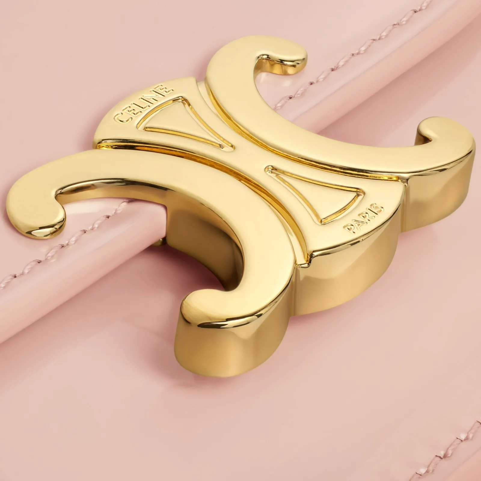 Hot CARD HOLDER WITH FLAP TRIOMPHE in PATENT CALFSKIN Women Triomphe | Categories·Coin And Card Holders