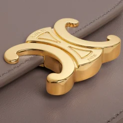 Sale CARD HOLDER WITH FLAP TRIOMPHE in Shiny calfskin Women Triomphe | Categories·Coin And Card Holders