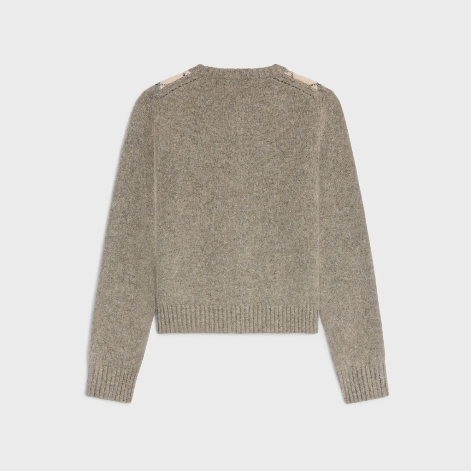 Clearance cardigan in argyle alpaca wool Women Knitwear