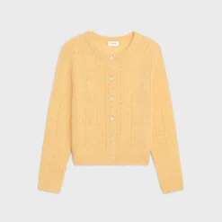 Discount cardigan in Shetland pointelle Women Knitwear