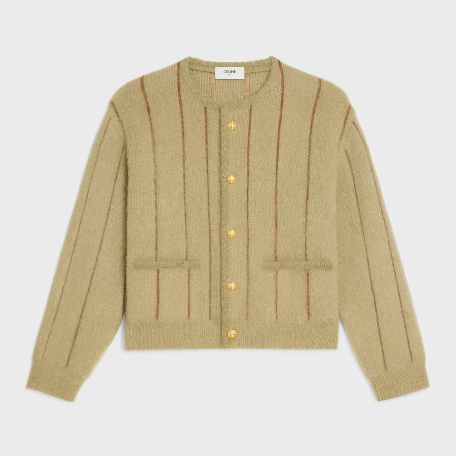Hot cardigan jacket in brushed mohair Knitwear