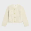 Outlet cardigan jacket in floral crocheted cotton Women Jackets | Knitwear