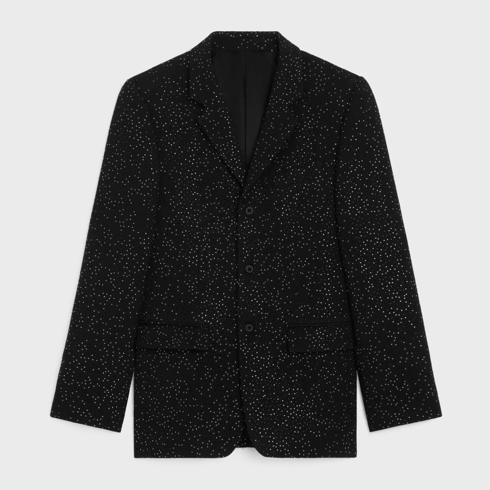Discount carnaby jacket with rhinestones in double-face wool Jackets & Trousers