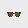 Best Cat Eye S003 Sunglasses in Acetate with Mineral Glass Lenses Women Celine 3 Dots | Categories·Round